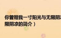 你曾赠我一寸阳光与无限阴凉（关于你曾赠我一寸阳光与无限阴凉的简介）