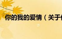 你的我的爱情（关于你的我的爱情的简介）