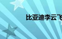 比亚迪李云飞称528放大招