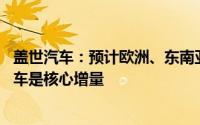 盖世汽车：预计欧洲、东南亚成汽车出口前两大市场 新能源车是核心增量