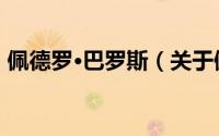 佩德罗·巴罗斯（关于佩德罗·巴罗斯的简介）