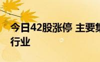 今日42股涨停 主要集中在汽车、电力设备等行业