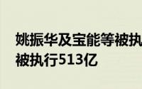 姚振华及宝能等被执行24.9亿 宝能集团累计被执行513亿