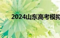 2024山东高考模拟志愿填报入口官网