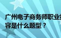 广州电子商务师职业技能等级证书实操考试内容是什么题型？