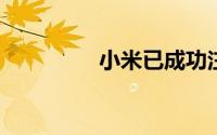 小米已成功注册SU7商标