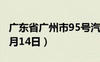广东省广州市95号汽油价格查询（2024年06月14日）
