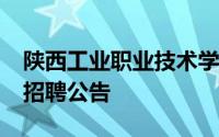 陕西工业职业技术学院2024年专任教师公开招聘公告