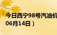 今日西宁98号汽油价调整最新消息（2024年06月14日）