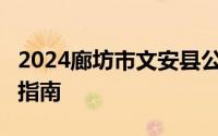 2024廊坊市文安县公开选聘8名高中教师报名指南