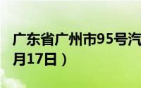广东省广州市95号汽油价格查询（2024年06月17日）