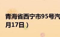青海省西宁市95号汽油价格查询（2024年06月17日）