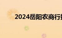 2024岳阳农商行招聘报名入口官方