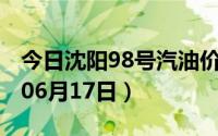 今日沈阳98号汽油价调整最新消息（2024年06月17日）