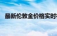 最新伦敦金价格实时行情 2024年6月18日