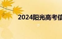 2024阳光高考信息平台官网入口