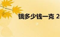 锇多少钱一克 2024年06月21日