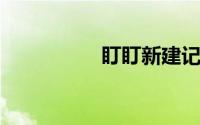 盯盯新建记事得怎么建
