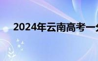 2024年云南高考一分一段表 文科+理科