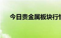 今日贵金属板块行情(2024年6月24日)