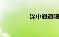 深中通道限制货车规定