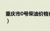 重庆市0号柴油价格查询（2024年06月26日）