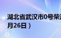湖北省武汉市0号柴油价格查询（2024年06月26日）