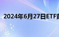 2024年6月27日ETF黄金最新净持仓量数据