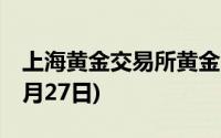 上海黄金交易所黄金T+D实时行情(2024年6月27日)