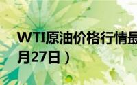 WTI原油价格行情最新走势查询（2024年6月27日）