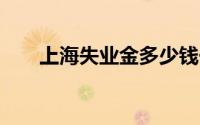 上海失业金多少钱一个月2024-2025