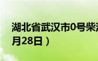 湖北省武汉市0号柴油价格查询（2024年06月28日）