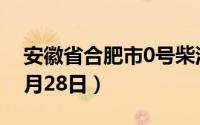 安徽省合肥市0号柴油价格查询（2024年06月28日）