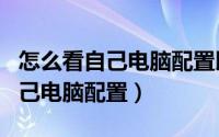怎么看自己电脑配置以及显卡配置（怎么看自己电脑配置）