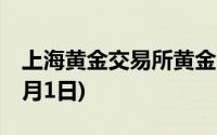 上海黄金交易所黄金T+D实时行情(2024年7月1日)