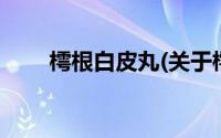 樗根白皮丸(关于樗根白皮丸的简介)
