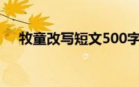 牧童改写短文500字（牧童改写成短文）