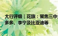 大行评级｜花旗：聚焦三中全会列出8项潜在催化剂 首选拼多多、李宁及比亚迪等
