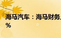 海马汽车：海马财务上半年净利润增长66.16%