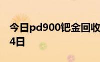 今日pd900钯金回收价格查询 2024年07月04日