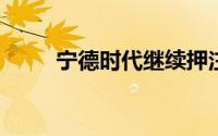 宁德时代继续押注商用车电池市场