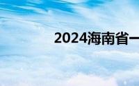 2024海南省一级学校有哪些