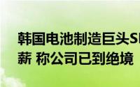 韩国电池制造巨头SK On将冻结所有高管年薪 称公司已到绝境