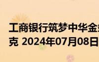 工商银行筑梦中华金条100克价格今天多少一克 2024年07月08日