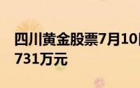 四川黄金股票7月10日主力资金净流入585 5731万元