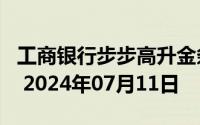 工商银行步步高升金条50g价格今天多少一克 2024年07月11日