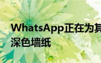 WhatsApp正在为其Android应用程序带来深色墙纸