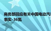 商务部回应有关中国电动汽车补贴问题：希望欧盟正视三个事实-36氪