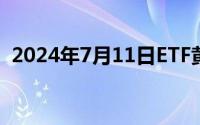2024年7月11日ETF黄金最新净持仓量数据