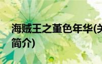海贼王之堇色年华(关于海贼王之堇色年华的简介)